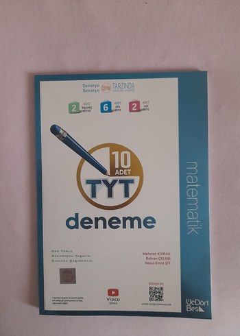 345 10 Adet TYT Matematik Deneme Kitabı