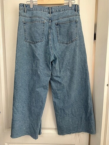 l Beden mavi Renk Zara kesik paca pantalon