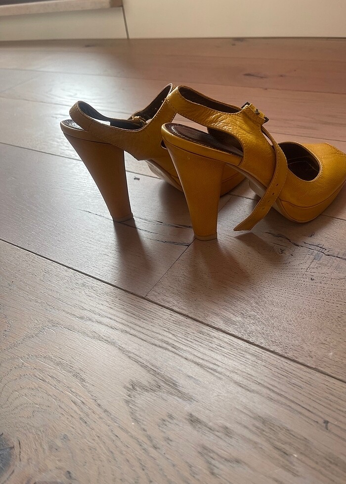 35 numara sari platform ayakkabi - Görsel 2