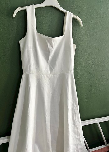 Beyaz Uzun Kolsuz Gelinlik - Görsel 2