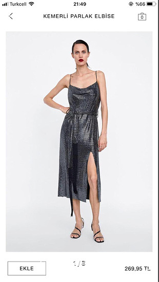 Zara Sezon trend elbisesi 