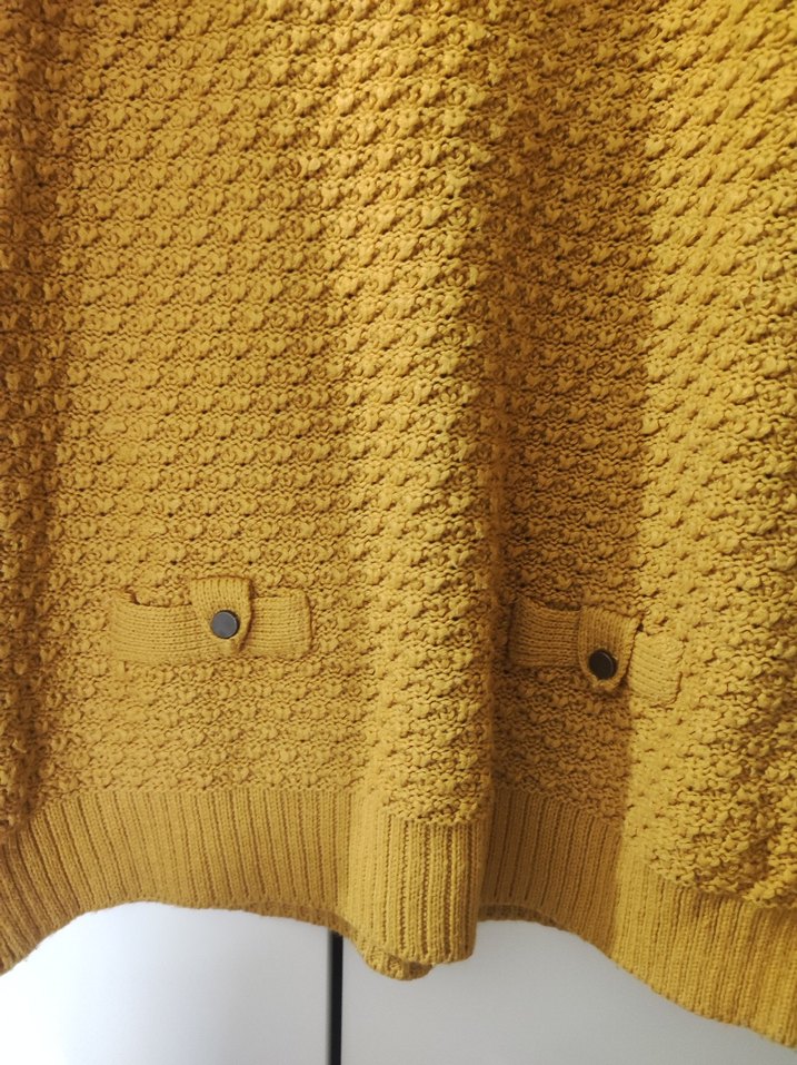 DeFacto Young hardal sarı basic kadın kazak - Görsel 4