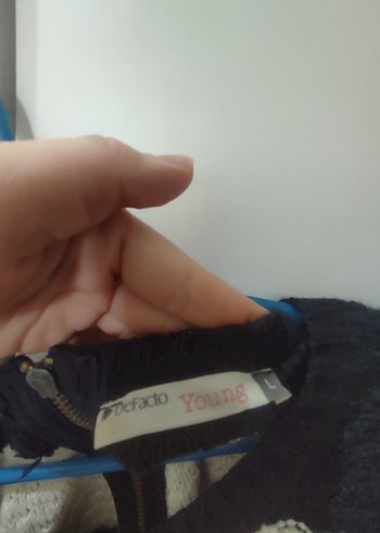 DeFacto Young lacivert ve krem (kırık beyaz) çizgili kadın kazak - Görsel 5