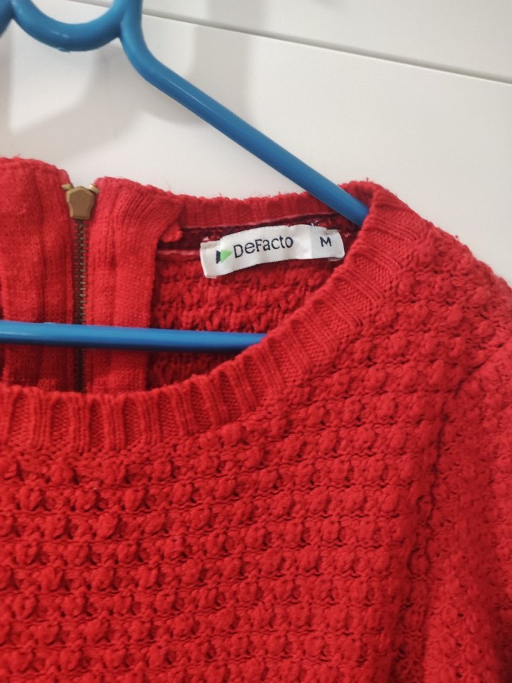 DeFacto Kırmızı Kadın Kazak - Görsel 4