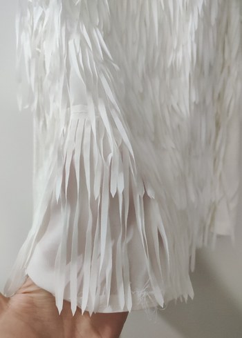 Pilili Beyaz Addax askılı üst - Görsel 5