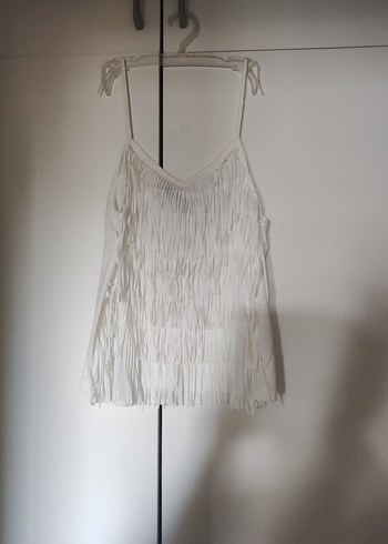 Pilili Beyaz Addax askılı üst - Görsel 3