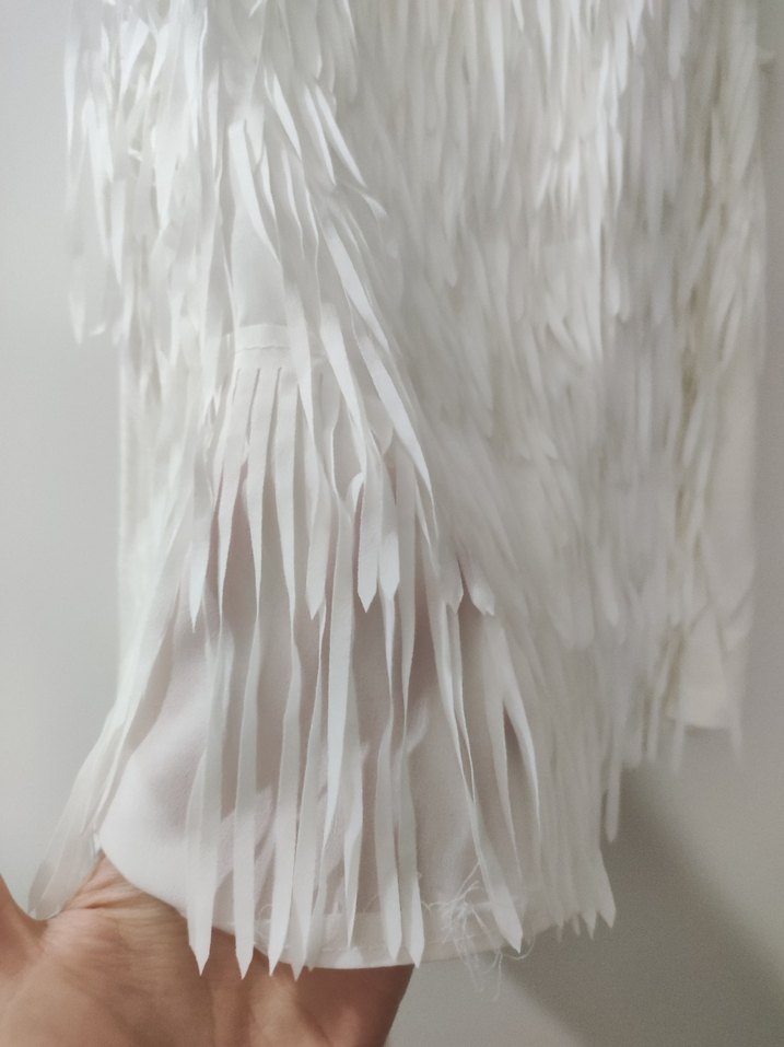 Pilili Beyaz Addax askılı üst - Görsel 5