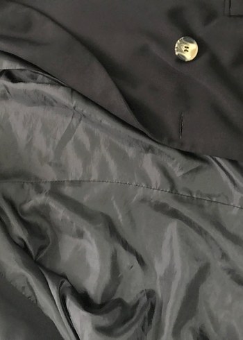 Siyah Düğmeli Kadın Blazer Ceket - Görsel 4