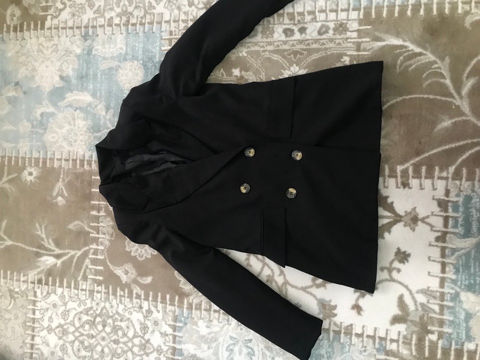 Siyah Düğmeli Kadın Blazer Ceket - Görsel 2