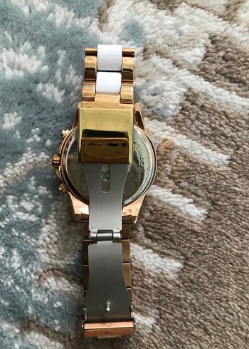 Beyaz Kayışlı Klasik Kadın Kol Saati orijinaldir - Görsel 4