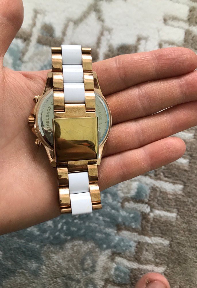 Beyaz Kayışlı Klasik Kadın Kol Saati orijinaldir - Görsel 2