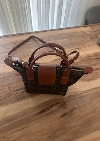 Kahverengi Deri Kadın El Çantası - Görsel 2