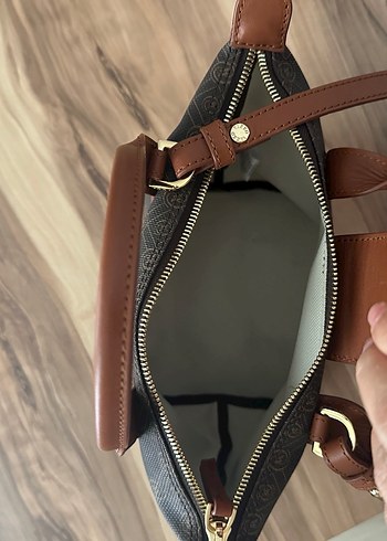 Kahverengi Deri Kadın El Çantası - Görsel 7