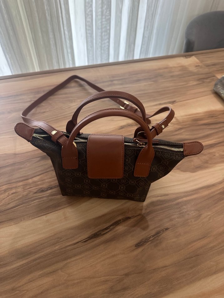 Kahverengi Deri Kadın El Çantası - Görsel 2