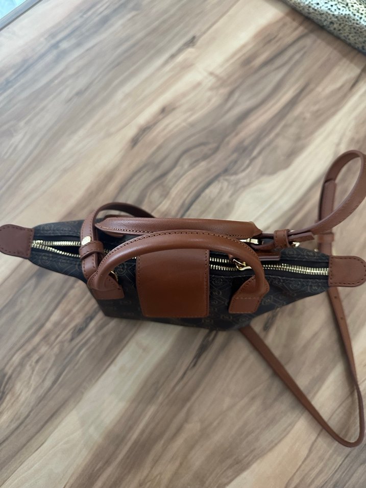 Kahverengi Deri Kadın El Çantası - Görsel 3