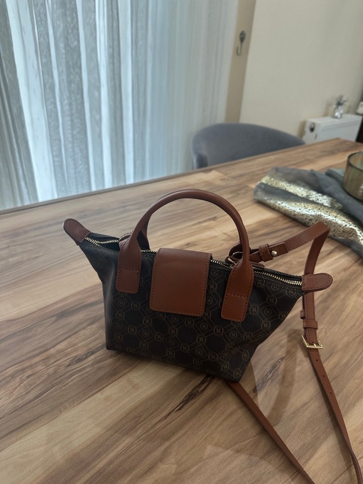 Kahverengi Deri Kadın El Çantası - Görsel 4