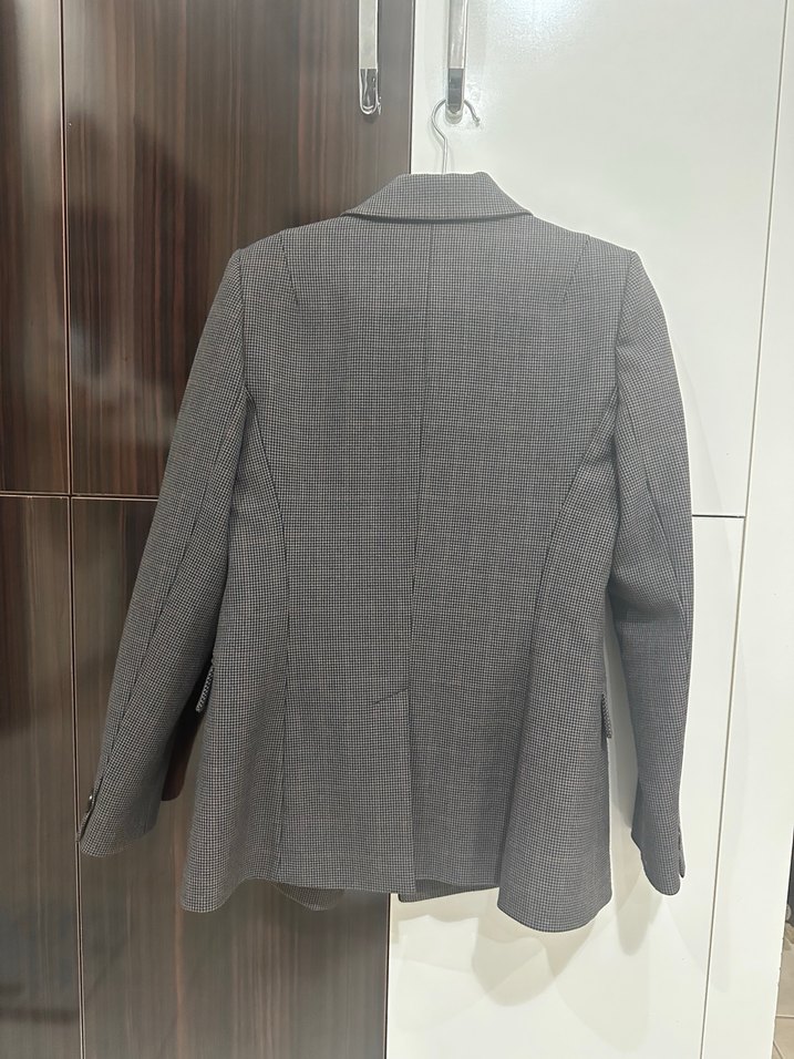 Kahve Düğmeli Kadın Blazer Ceket - Görsel 5