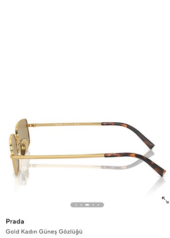 Prada Altın Kadın Güneş Gözlüğü - Görsel 3