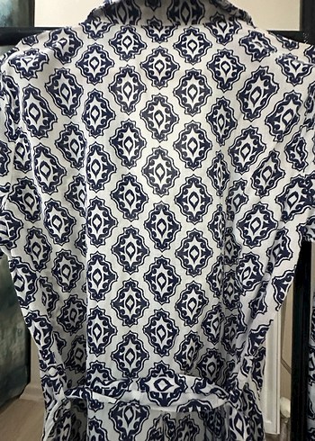 Gri Desenli Bohem Hamile Tunik - Görsel 6