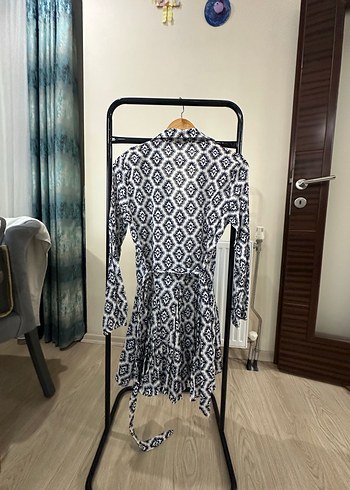 Gri Desenli Bohem Hamile Tunik - Görsel 4