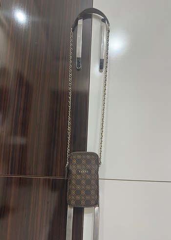 Zincir Detaylı Kadın Kahverengi Çapraz Çanta - Görsel 2