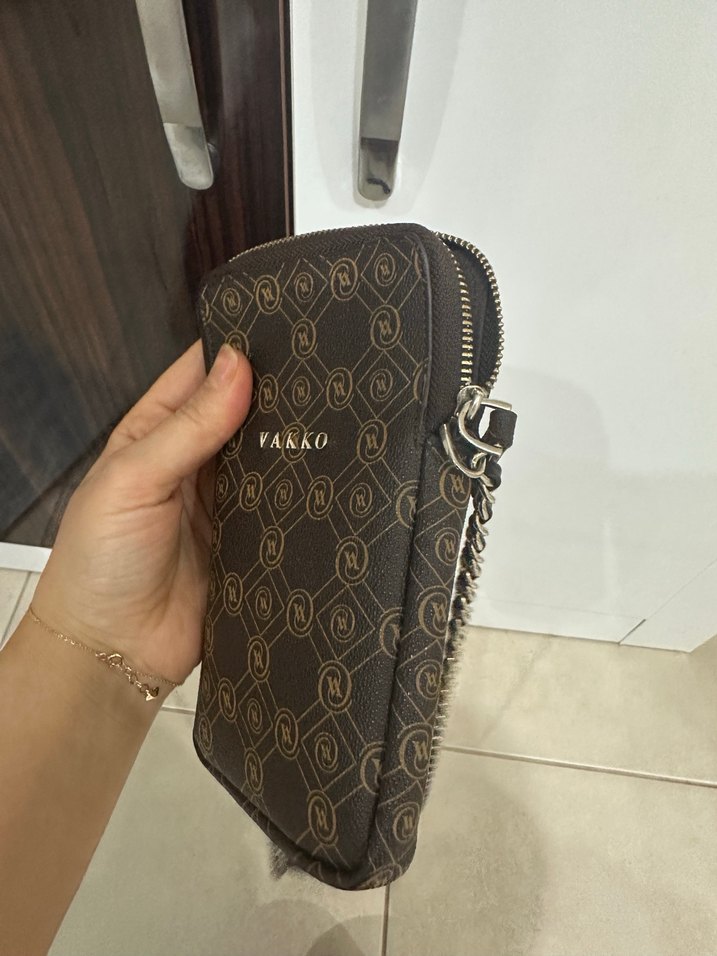 Zincir Detaylı Kadın Kahverengi Çapraz Çanta - Görsel 5