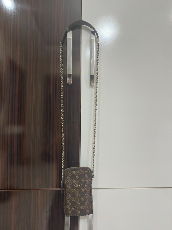 Zincir Detaylı Kadın Kahverengi Çapraz Çanta - Görsel 3