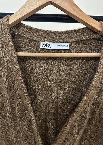 Zara Kahverengi Triko Hırka - Görsel 2