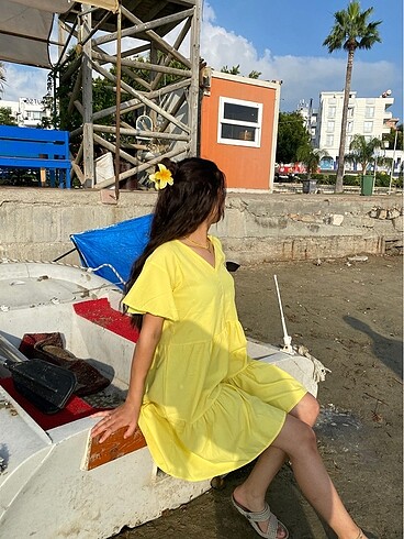 Trendyol & Milla Sarı elbise