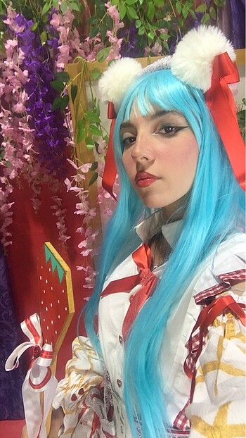 s Beden Strawberry Hatsune Miku Cosplay