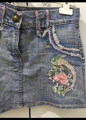 xs Beden Mini Denim Etek y2k