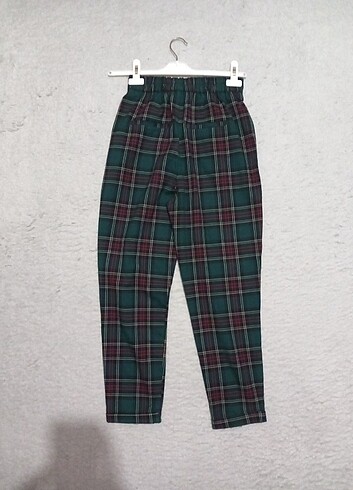 Bershka Bershka Ekoseli Kumaş Pantolon 