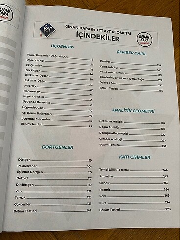 Beden Kenan kara ile geometri tyt-ayt 2024