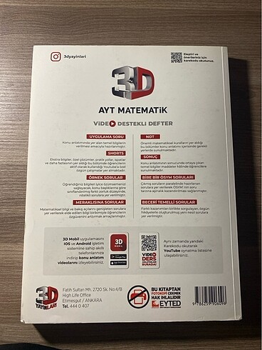  Beden 3D AYT Matematik VDD