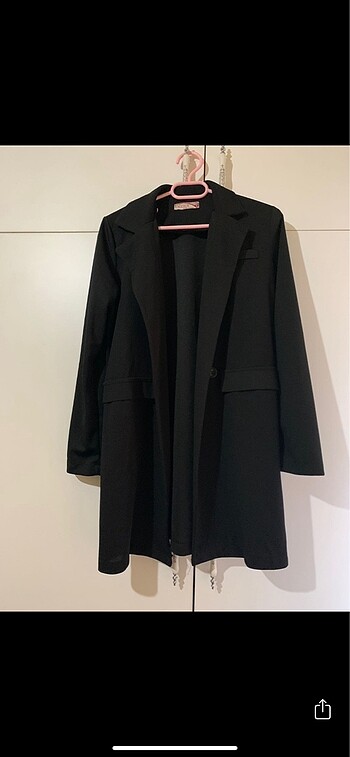 Siyah birkaç defa kullanılmış 36 beden blazer ceket