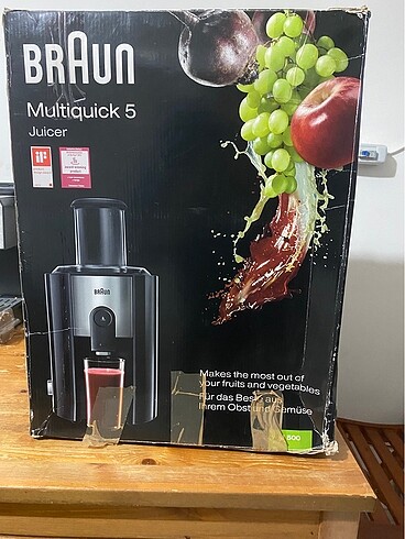 Braun multiquick meyve ve sebze sıkacağı
