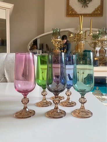 Bohemia Crystali 6?lı kahve yanı bardağı