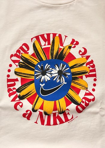 Beyaz Baskılı Erkek T-shirt - Görsel 3