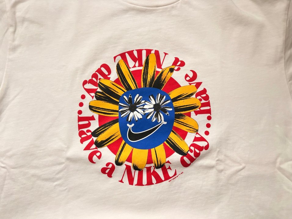 Beyaz Baskılı Erkek T-shirt - Görsel 3