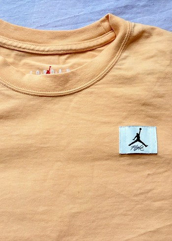 Sarı kadın jordan  Kısa Kollu crop Tişört - Görsel 3