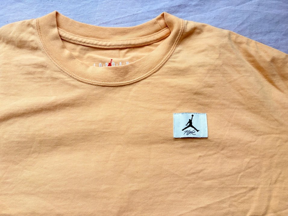 Sarı kadın jordan  Kısa Kollu crop Tişört - Görsel 3