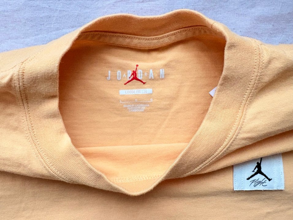 Sarı kadın jordan  Kısa Kollu crop Tişört - Görsel 2