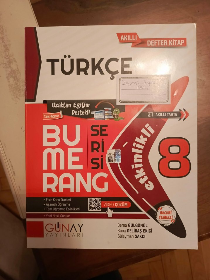 8. Sınıf Türkçe Akıllı Defter Kitap - Görsel 2