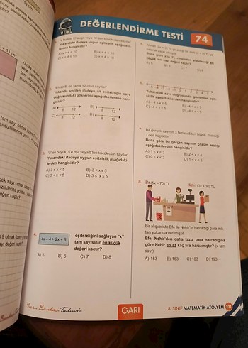 Atölyem Matematik 8. Sınıf Soru Bankası - Görsel 6