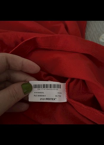 Zara kadın V Yakalı Keten Tişört - Görsel 5