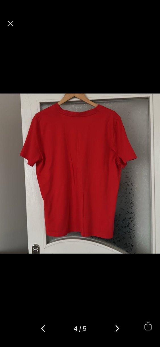 Zara kadın V Yakalı Keten Tişört - Görsel 4