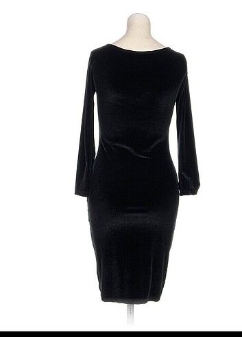 Siyah kadife elbise - Görsel 3