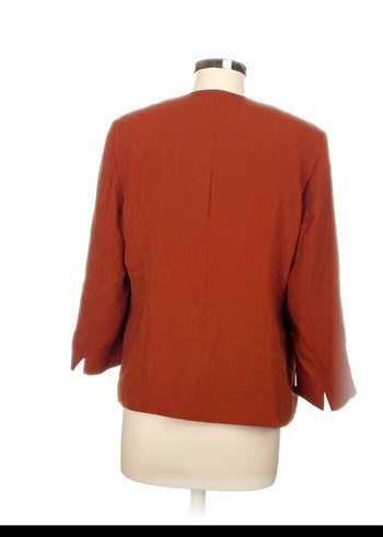 Düğmesiz, uzun kollu kadın blazer - Görsel 3