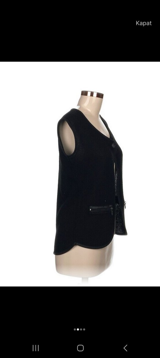 Siyah Kadın Yelek - Görsel 2