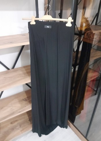 Drapeli Siyah Gotik Uzun Etek - Görsel 3